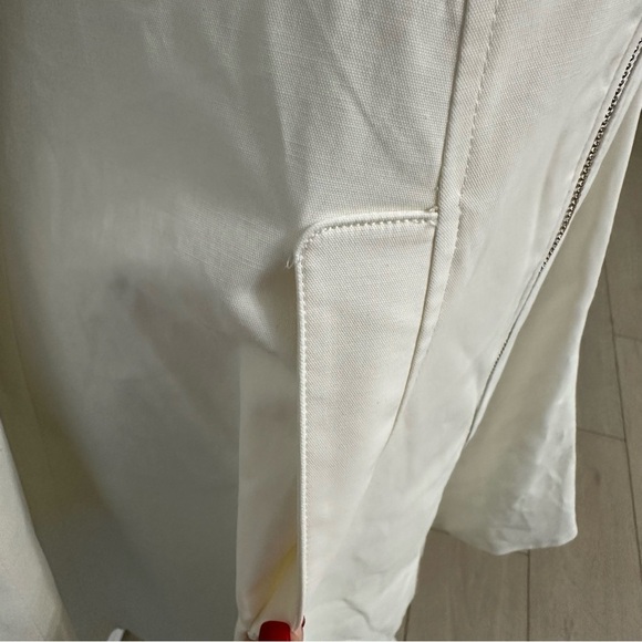 Bebe Margret Canvas Tea SZ Medium Ivory Coquette Fit And Flare Retail $169 NWT - Picture 6 of 11